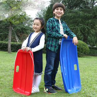 Children's Thickened Straw Skiing Board Single Sandboard Double Snowwear-resistant Snowboard Sleigh Sledge Sliding Mat Outdoor