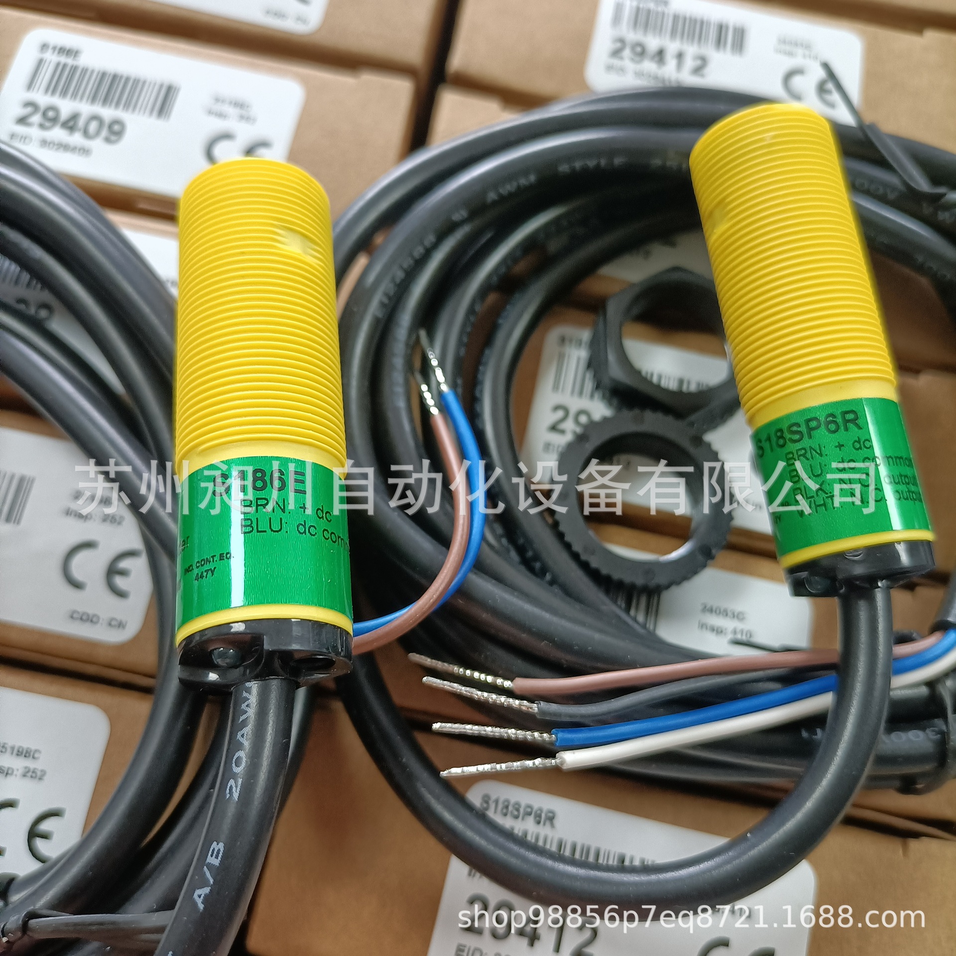 【原装现货】BANNER对射光电S186E/S18SP6R PNP美国邦纳全新特价