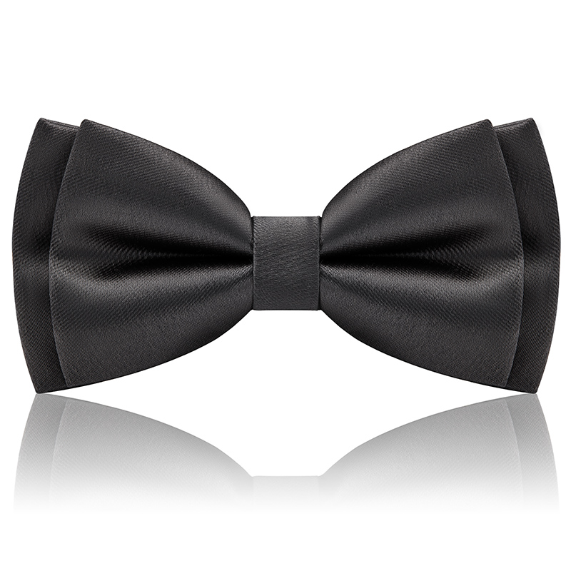 블랙 글로시 더블 타이