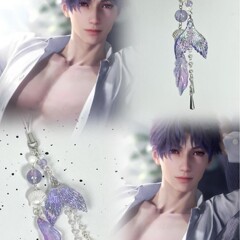 【恋と深空】魚押し手数珠絶美魚尾携帯チェーン二次元カメラチェーンccdパックストラップ