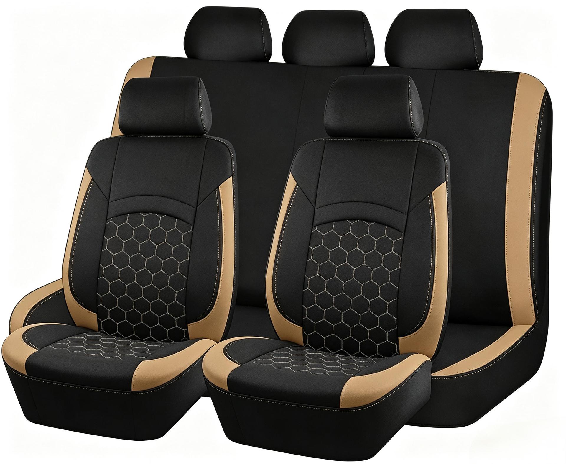 Foreign trade, Mexico, TEMU universal bracket-style football-themed car seat covers, direct from the manufacturer, 9-piece set, large quantities available for cross-border sales