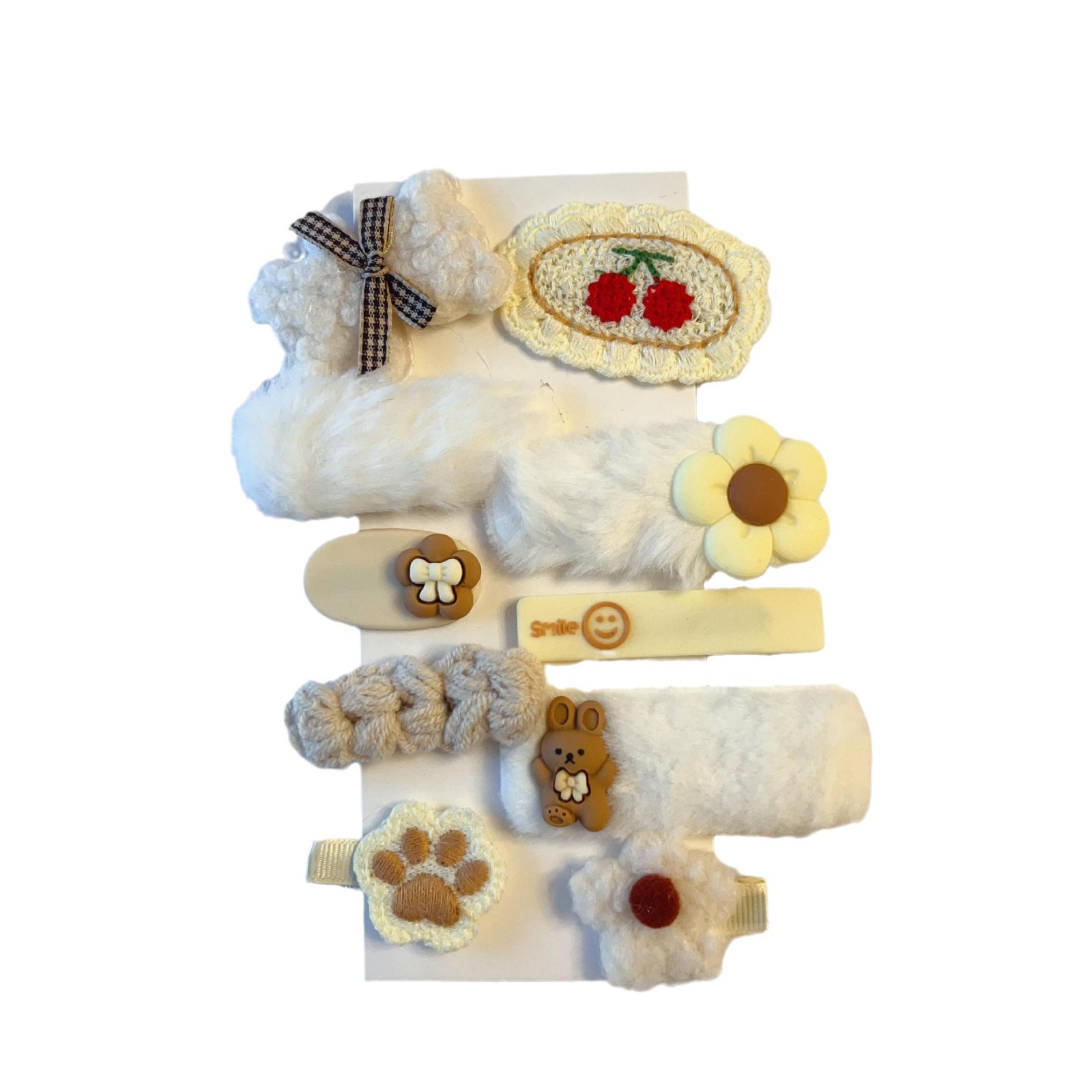 Pin de pelo de peluche para mujeres 2024 nuevo lindo peludo lateral peludo pin de cabello pin de cabello pin de cabello