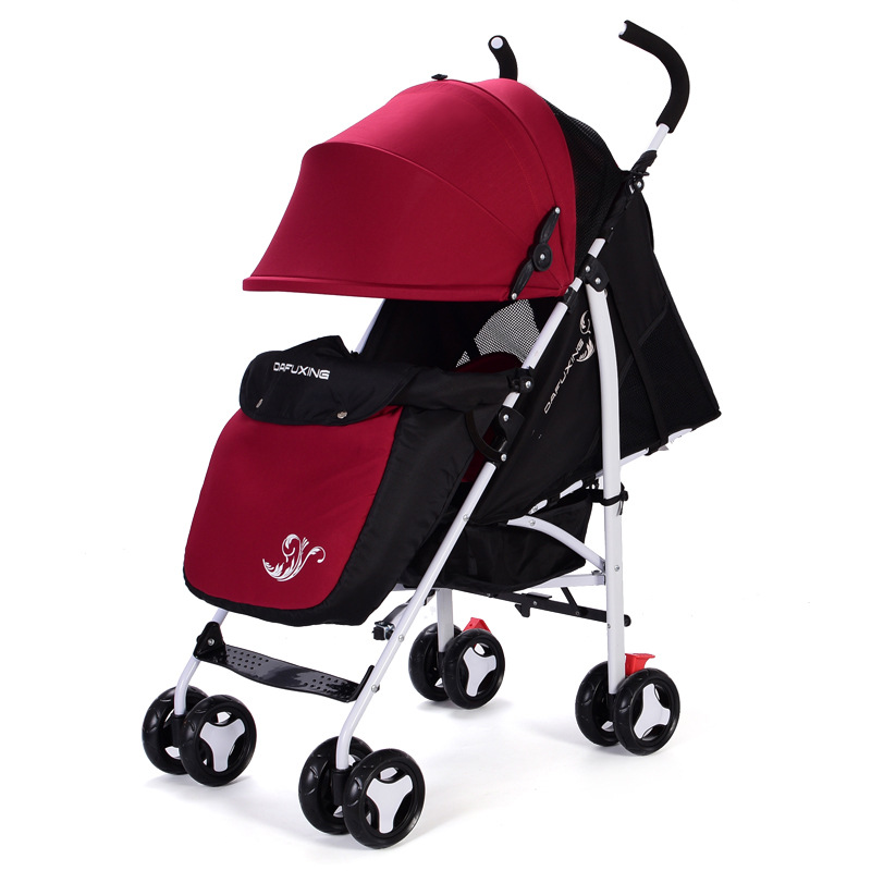 Cochecito de bebé puede sentarse y mentir paraguas de bebé coche súper ligero plegable niños BB caminando bebé artefacto cuatro estaciones