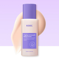 KOEC腹部护理霜滋养身体乳100g跨境Tighten&Smooth Belly Cream