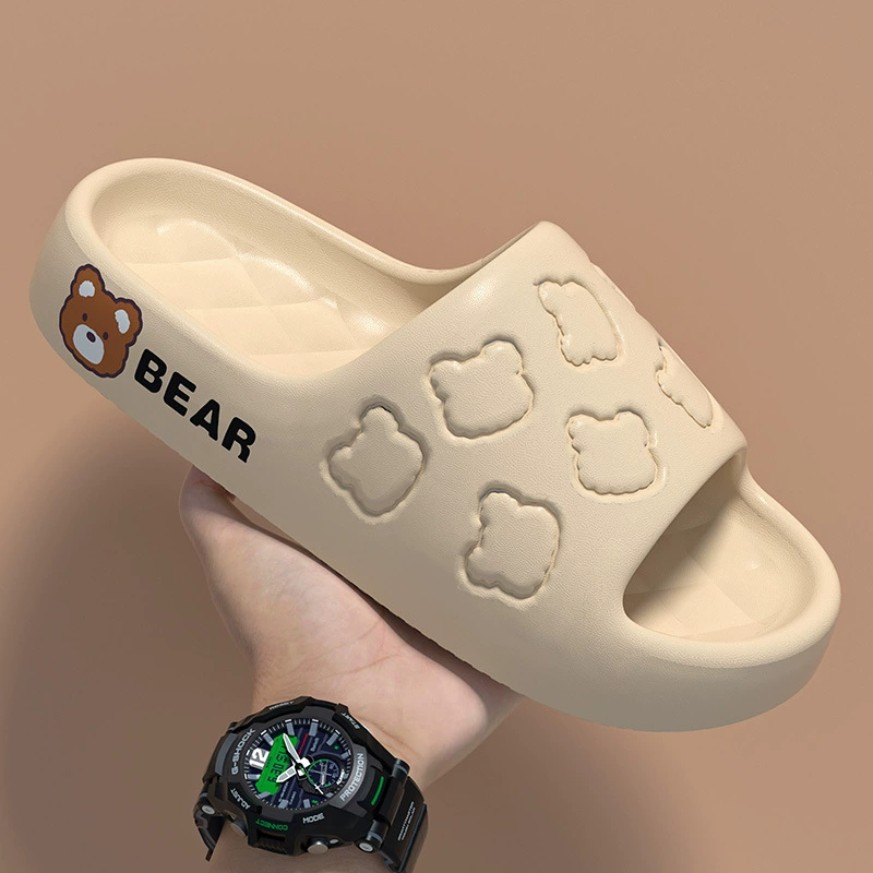 Тапочки для ванной женские летние банные Нескользящие протекающие быстросохнущие парные домашние тапочки на ощупь мужские летние