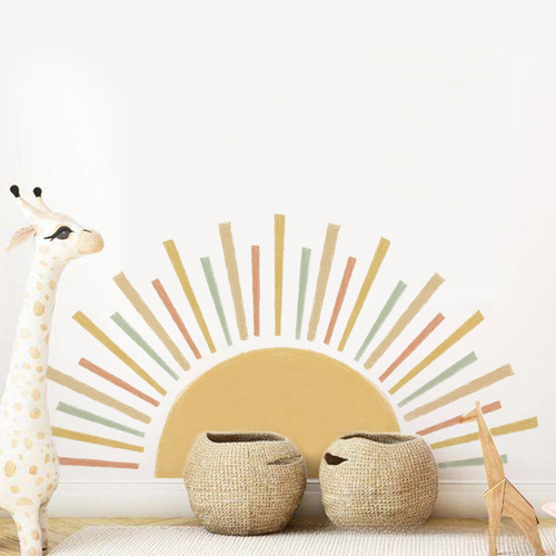 Bulk Bohemian Arch Sun Sticker Self-Adhesive Living Room Bedroom Decor Cross-border Wall Sticker