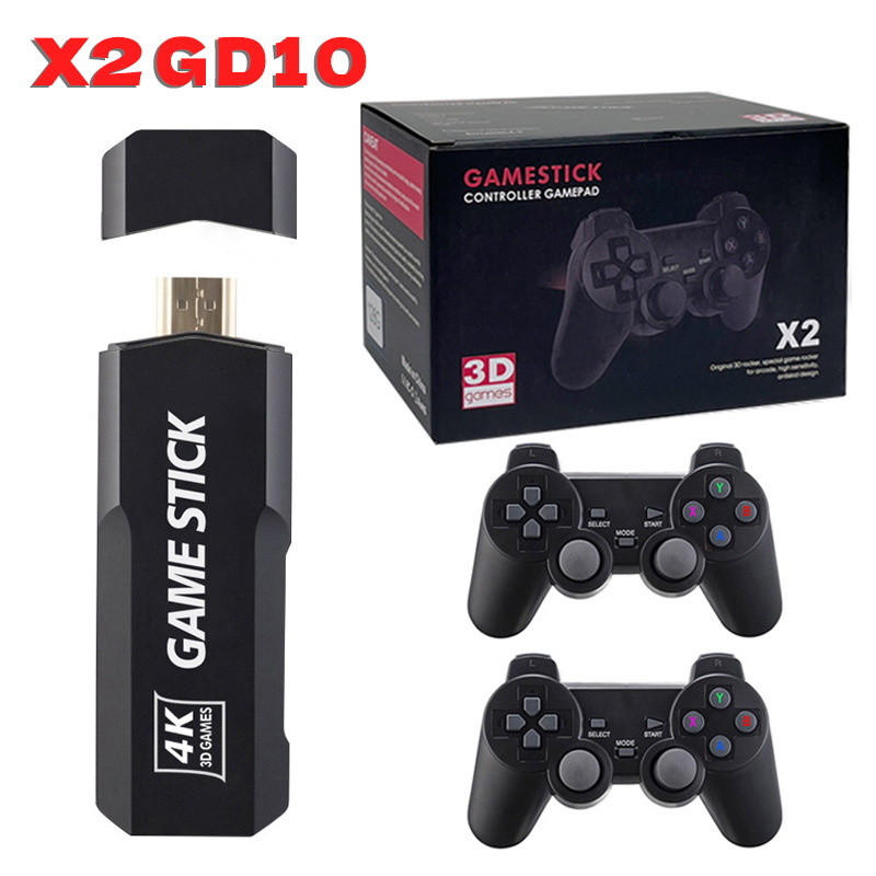 Consola de juegos doméstica estricta transfronteriza GD10 consola de juegos inalámbrica HD X2 consola de juegos doble UItra nueva entrada