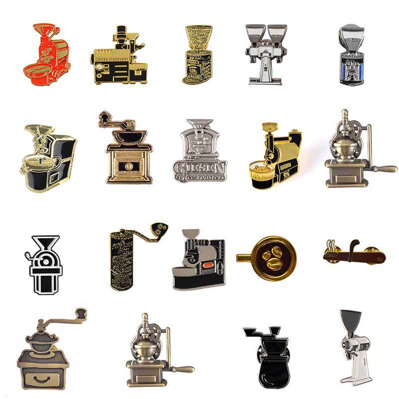 New coffee pendant barista brooch stainless steel coffee shop special ornaments creative gift utensils for friends New coffee pendant barista brooch stainless steel coffee shop special ornaments creative gift utensils for friends