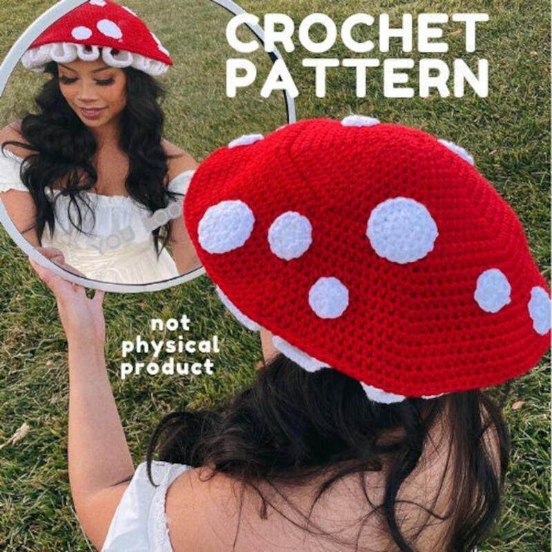 Holiday, Daily Occasion Women's Cute Sweet Mushroom Eaveless Bucket Hat
