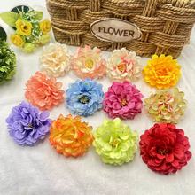 仿真7cm带心绣球花头diy花环傣族头花婚庆家居装饰摄影手工绢布花