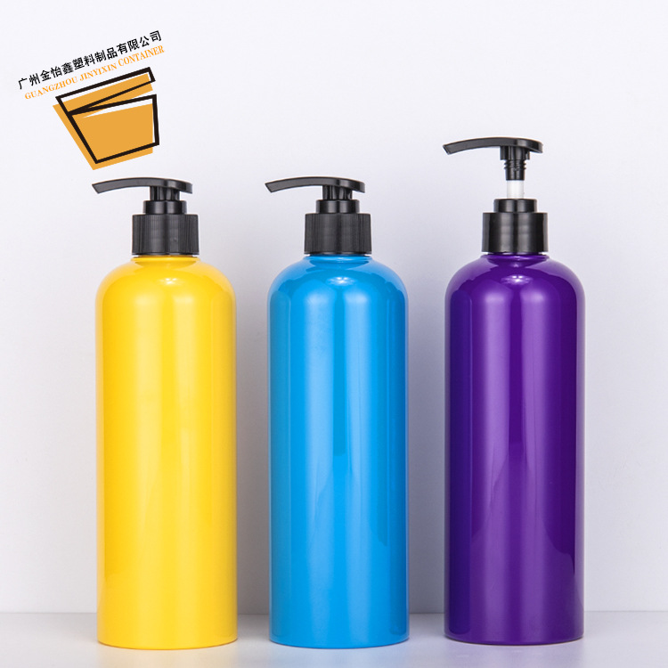 500ML塑料瓶PET乳液瓶圆肩瓶手扣式塑料方枪喷雾枪清洁瓶液体瓶
