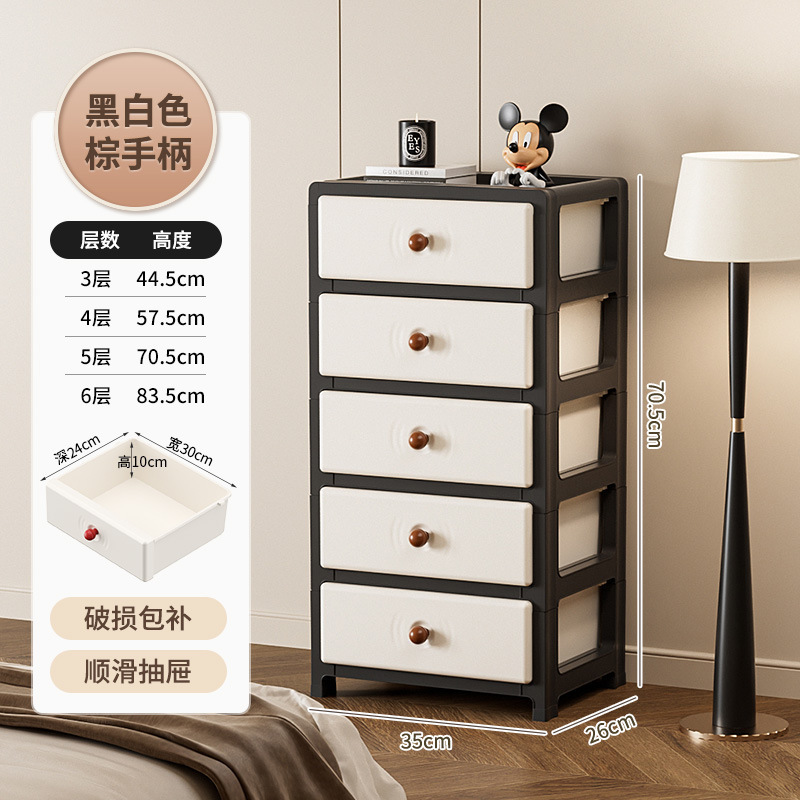 跨境抽屉式夹缝收纳柜家用客厅卫生间储物柜桌下床头缝隙收纳柜子|undefined