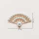 diy handmade jewelry antique fan Pearl alloy Jewelry pendant earrings necklace accessories manufacturers spot wholesale