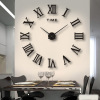 Creative large luminous hanging clock living room bedroom Yayli three -dimensional DIY clock study wall hanging art clock