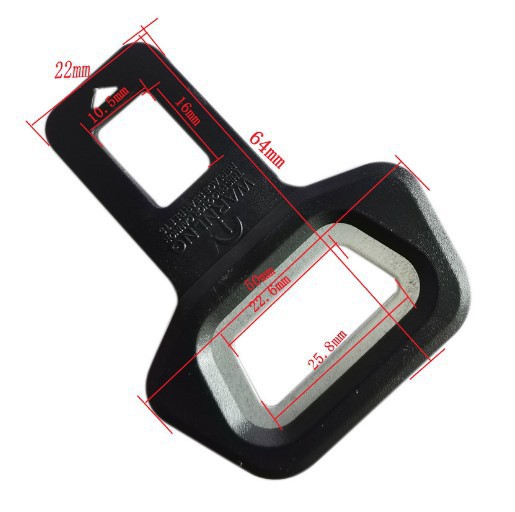 Cinturón de seguridad del coche hebilla de inserción engrosada enchufe de protección del hombro del extensor hebilla del cinturón de seguridad universal del coche