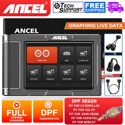 ANCEL HD3600 Heavy Truck Diagnostic Tool Construction Machinery Code Reading Card Agricultural Machinery Testing Equipment (Avtomobil diaqnostika alətləri)