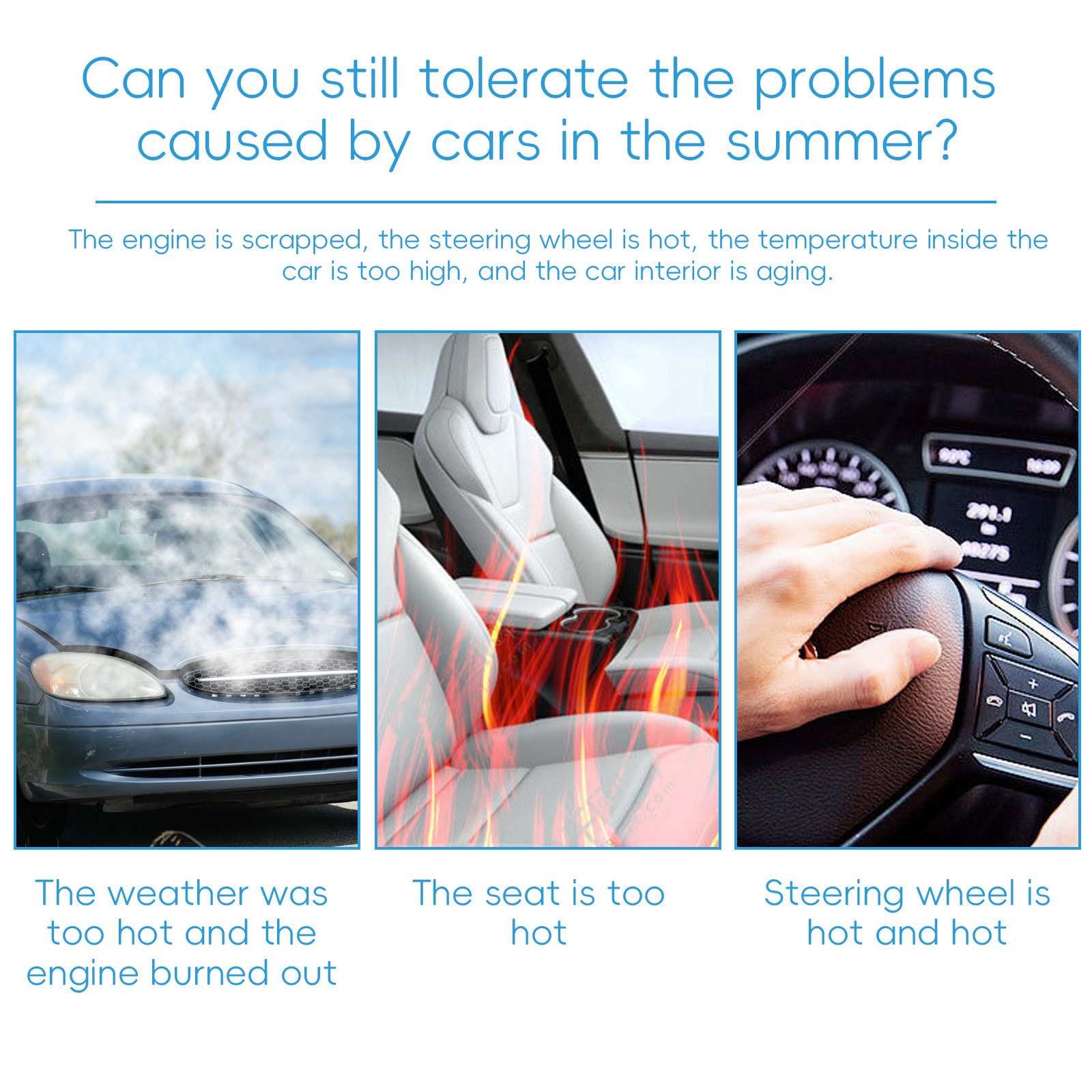 Homonth Car Cooling Spray Summer Car Cooling Agent for a Cool and Comfortable Driving Experience