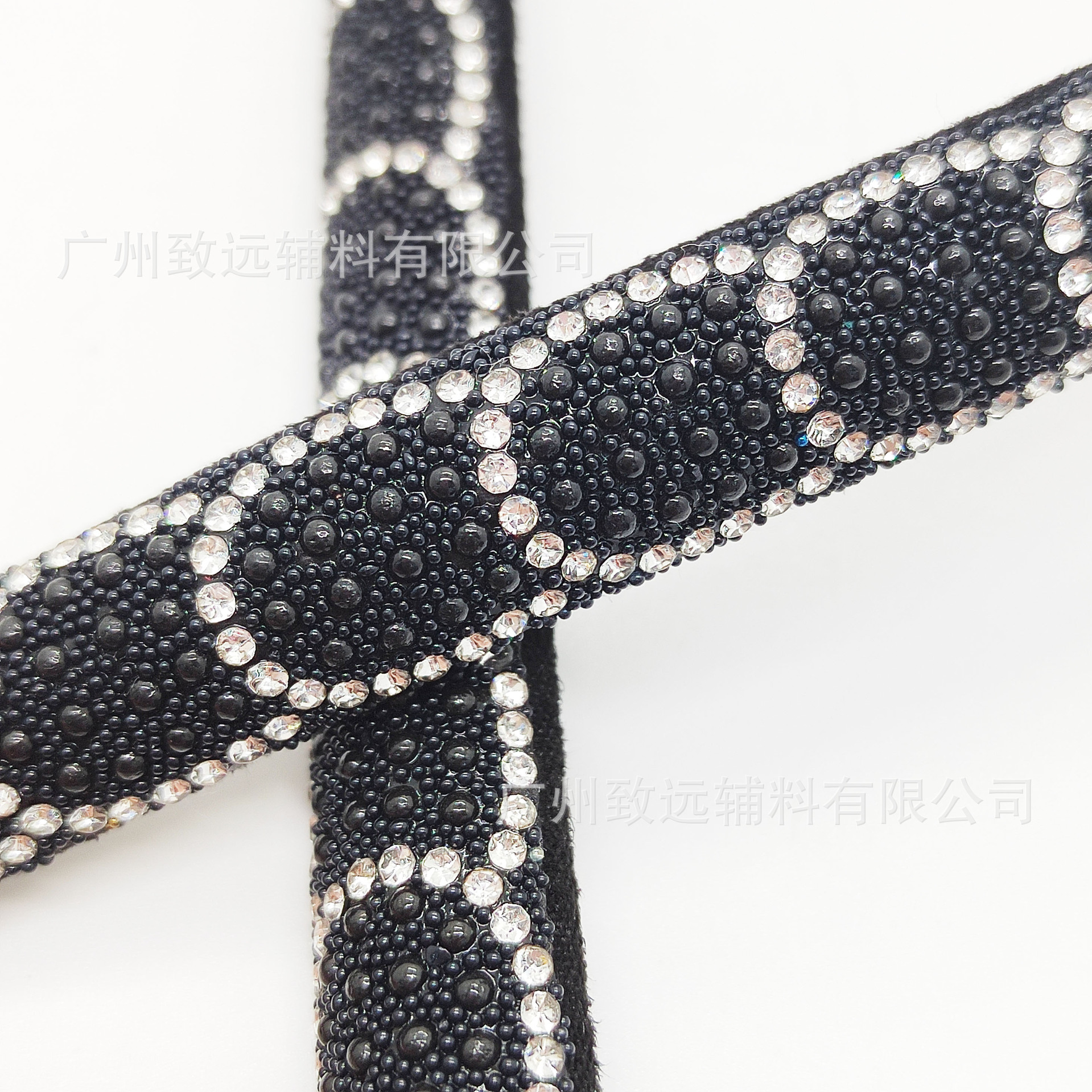 Accesorios de decoración de material de zapato de perforación caliente semicírculo tridimensional taladro de vidrio rhinestone Cordón de la correa media superficie Cordón de diamante completo cuerda de diamantes de imitación
