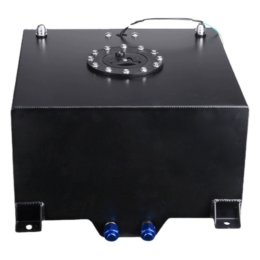 Автомобиль 40Л вспомогательный топливный бак алюминиевый сплав буферный бак Зеркало полированная батарея пластиковая крышка с топливным баком датчика