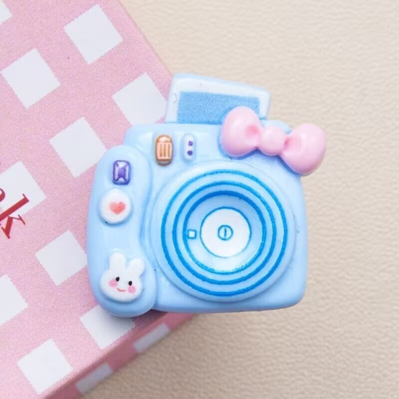 カラフルなポラロイド樹脂アクセサリー diy クリーム接着剤手作りヘアピンペンダント携帯電話ケース電気自動車装飾パッチ|undefined