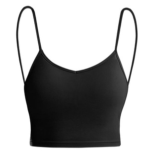 Double-Sided Naked Thin Shoulder Strap Beautiful Back Sports Underwear Women's Shockproof Gather-Up Running Fitness Bra Yoga Camisole Vest