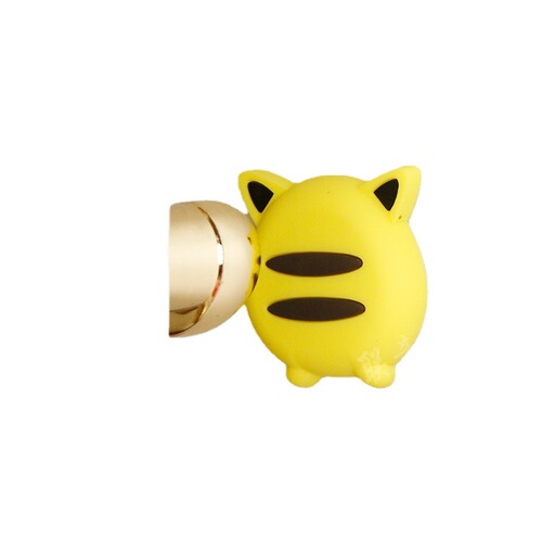 Transparent cartoon animal wall anti-collision pad door handle anti-collision sticker silicone door absorber cross-border golf factory customization