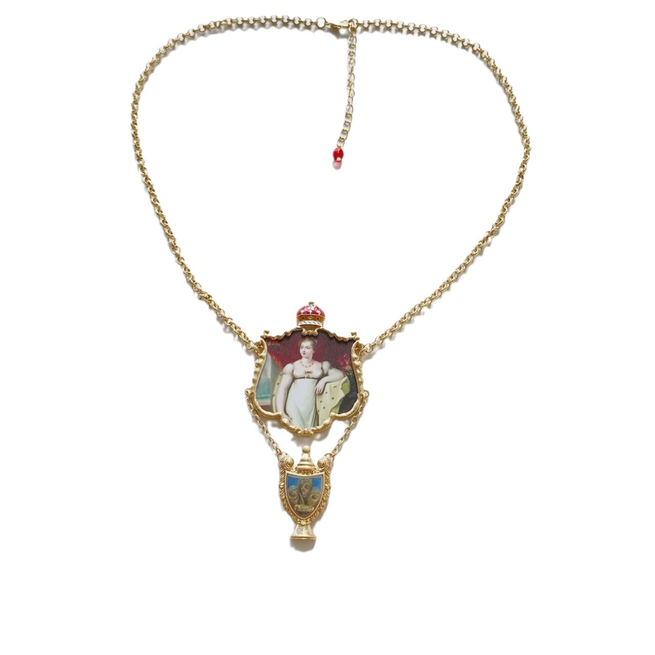 Retro necklace, fashionable pendant, design chain for key bag , European style