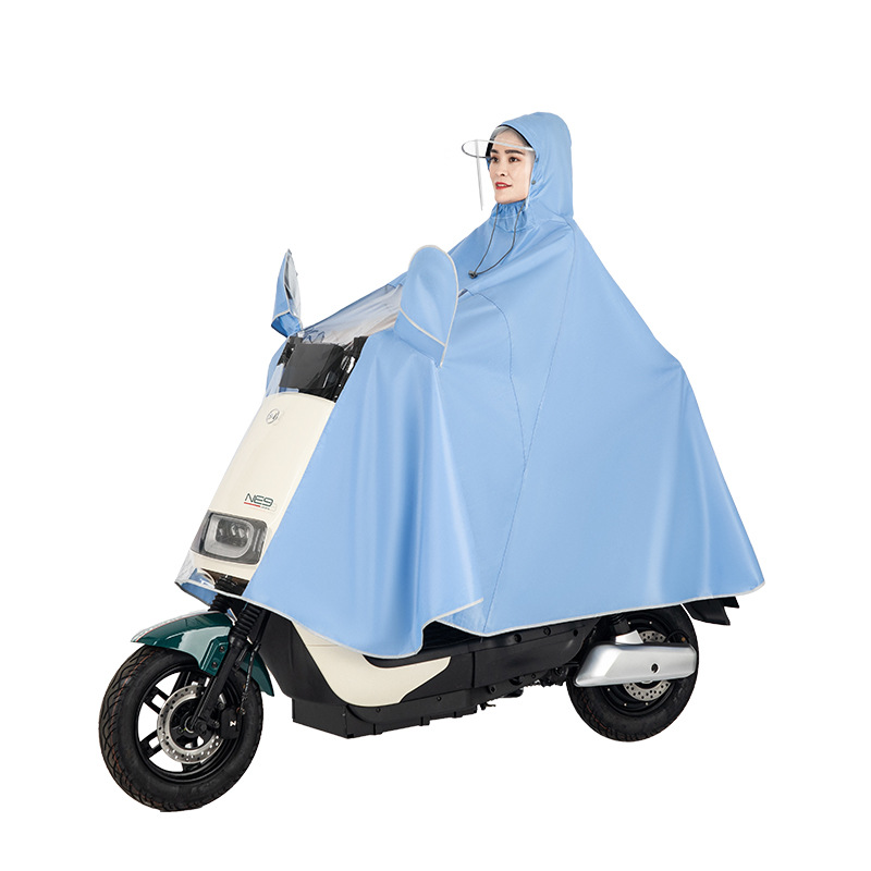 Coche eléctrico impermeable motocicleta poncho nuevo solo doble batería coche bicicleta hombres y mujeres más tamaño poncho a prueba de lluvia