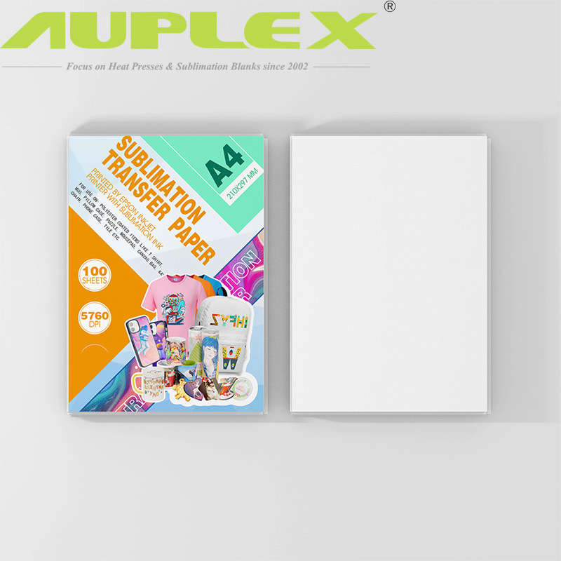 Papel de transferencia de calor A4 papel de transferencia de sublimación de calor papel de ropa de transferencia de calor Impresión digital papel de transferencia de calor Placa de porcelana papel de taza de hornear