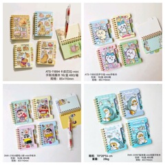 新品カピバラコイルミニ手帳かわいい漫画学生便利携帯ポケットノート