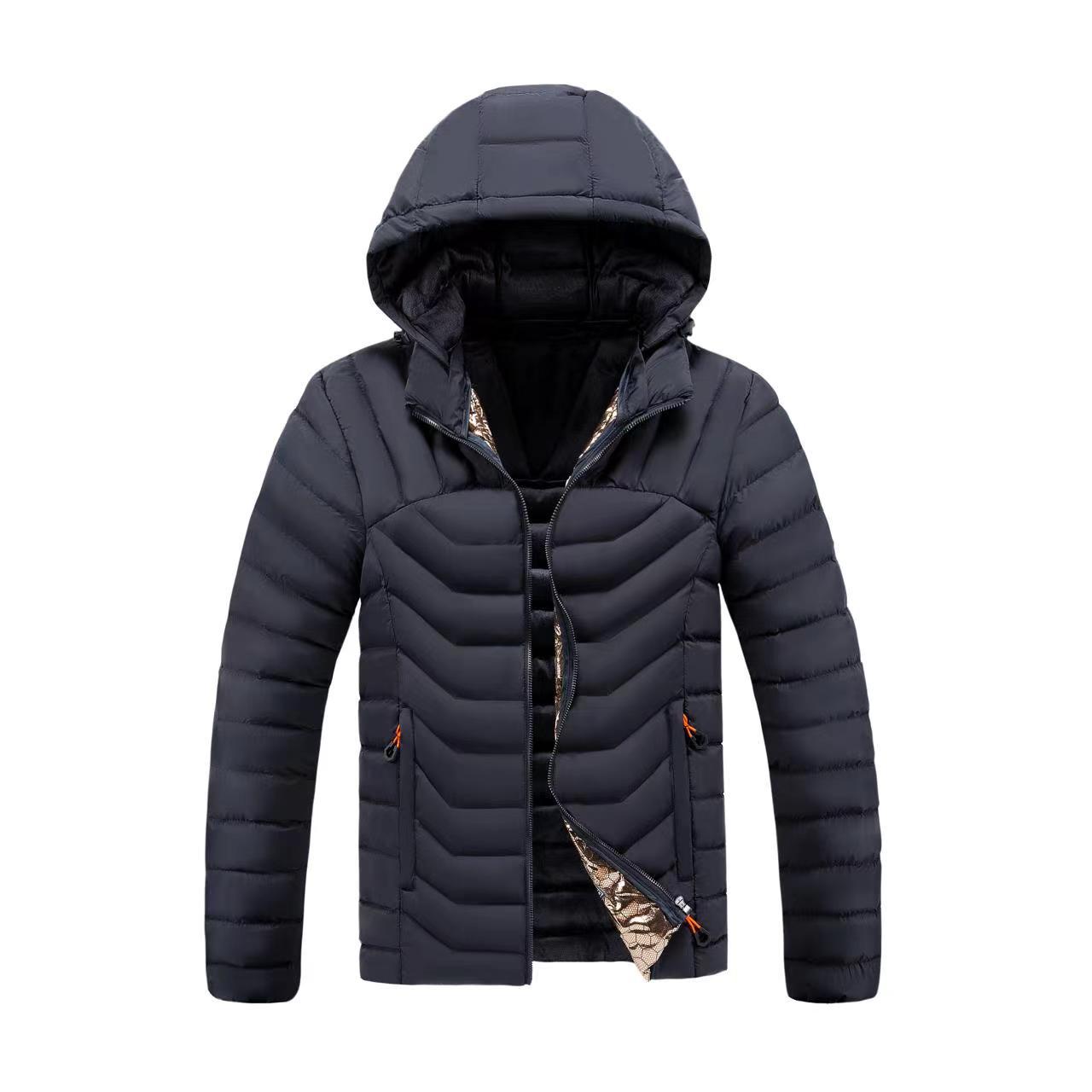 Abrigo acolchado de algodón transfronterizo abrigo de hombre invierno 2023 ropa de algodón color sólido engrosado forro polar Abrigo acolchado de algodón Comercio exterior Abrigo acolchado de algodón al por mayor