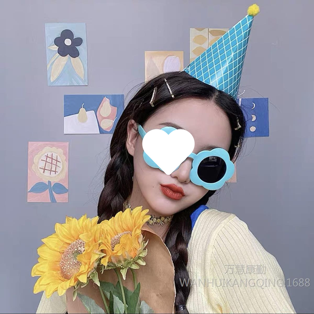 【닐란】꽃 안경