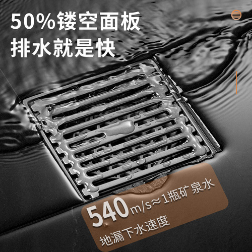 Stainless steel floor drain gun gray bathroom shower room toilet deodorant floor drain thickened household engineering floor drain wholesale