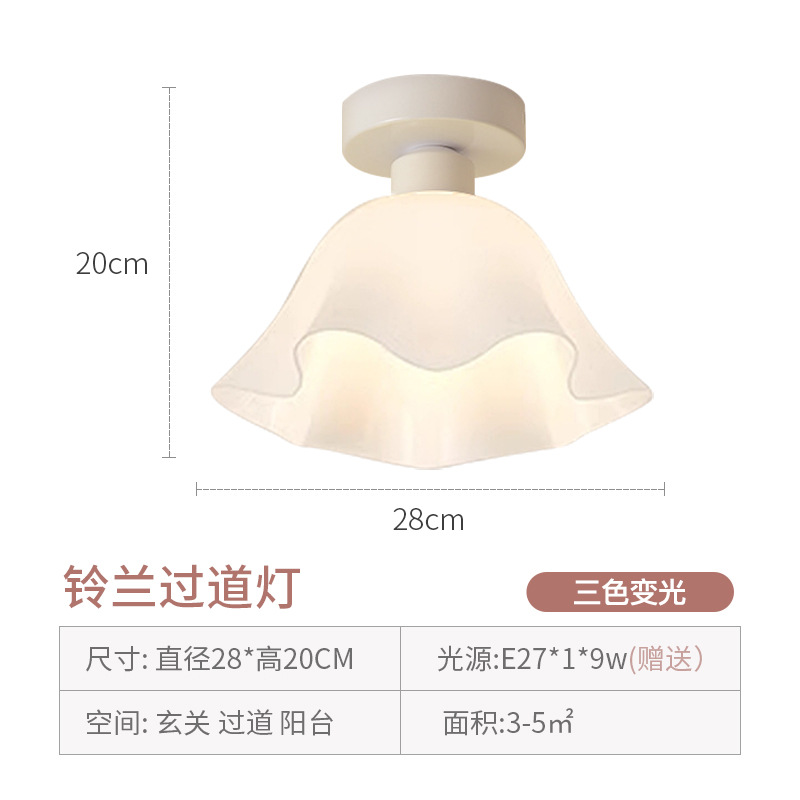 Crema de estilo araña de luz del pasillo luz del Pasillo moderno minimalista balcón lámpara flor escaleras guardarropa Luz de Entrada