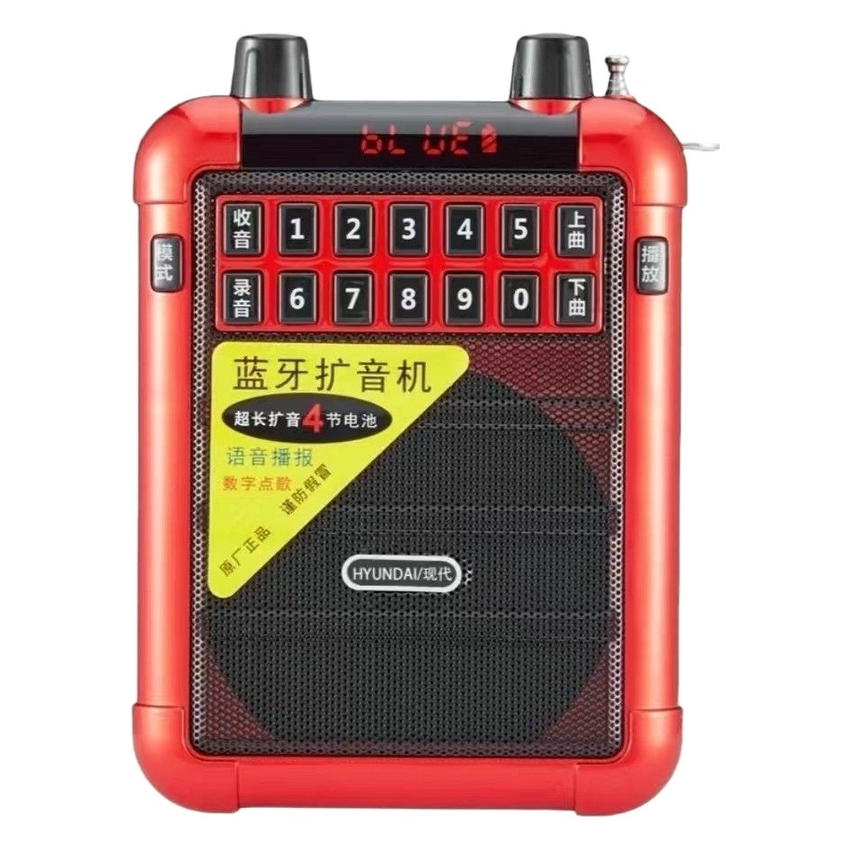 Modern A9 Bluetooth Amplifier Elderly Singing Machine Radio Recorder Teaching Audio Player Stereo