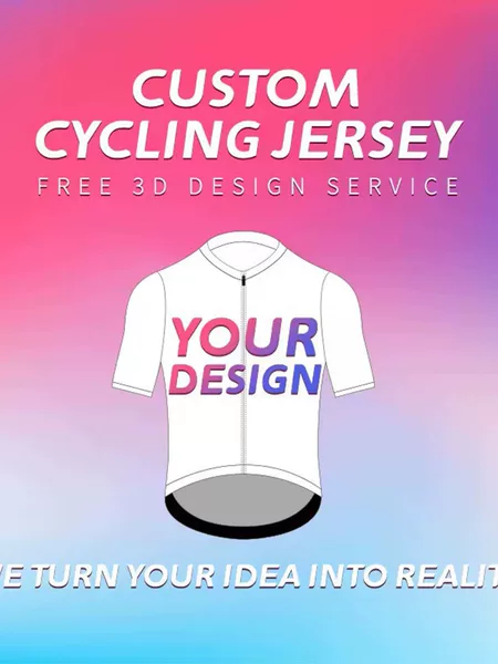 Custom cycling jersey for road and mountain bikes, quick-drying, breathable, sweat-wicking, heat-transfer printed, suitable for clubs and groups