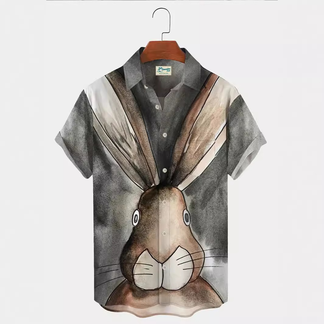 2023 nueva moda verano casual impresión 3D camisa hawaiana vacaciones para hombres junto al mar fábrica transfronteriza al por mayor