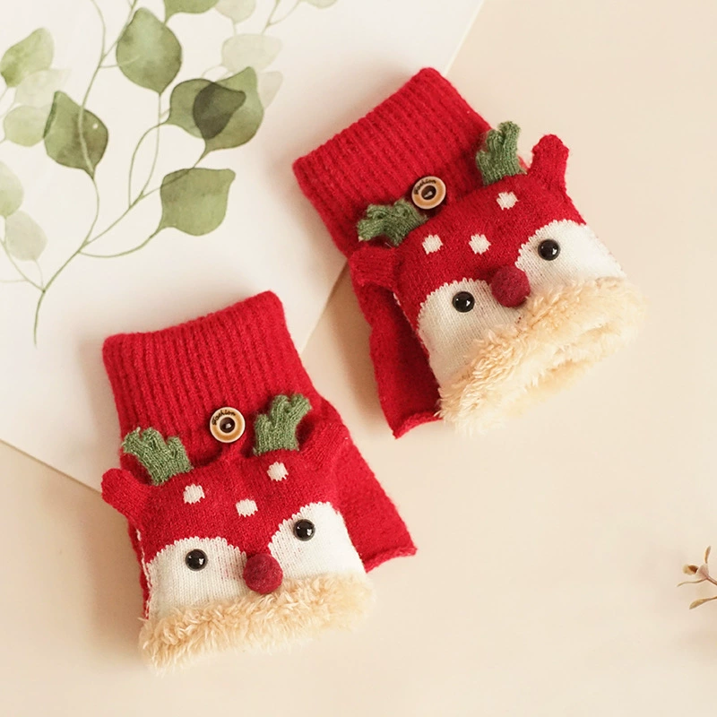 Детские варежки из трикотажа keep warm, без пальцев