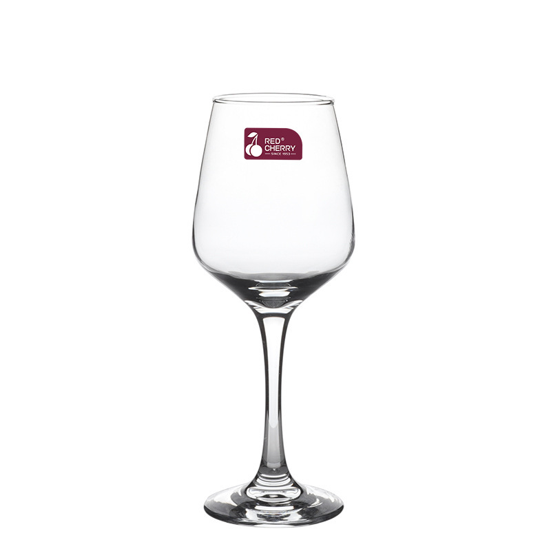 Taza de vino de vidrio al por mayor, una fábrica de formación integral, taza de cristal de vino de lujo ligera, taza de pie alto