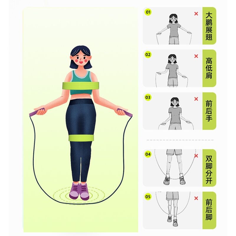 跳绳辅助器姿势矫正弹力带儿童拉力圈束缚绑带初学者训练固定手臂|undefined