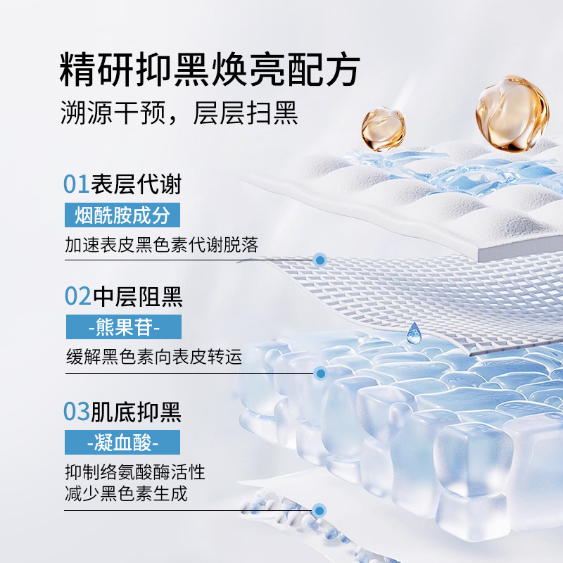 3%传明酸修印精华淡化红黑痘印烟酰胺提亮阻黑改善油痘面部精华液|undefined