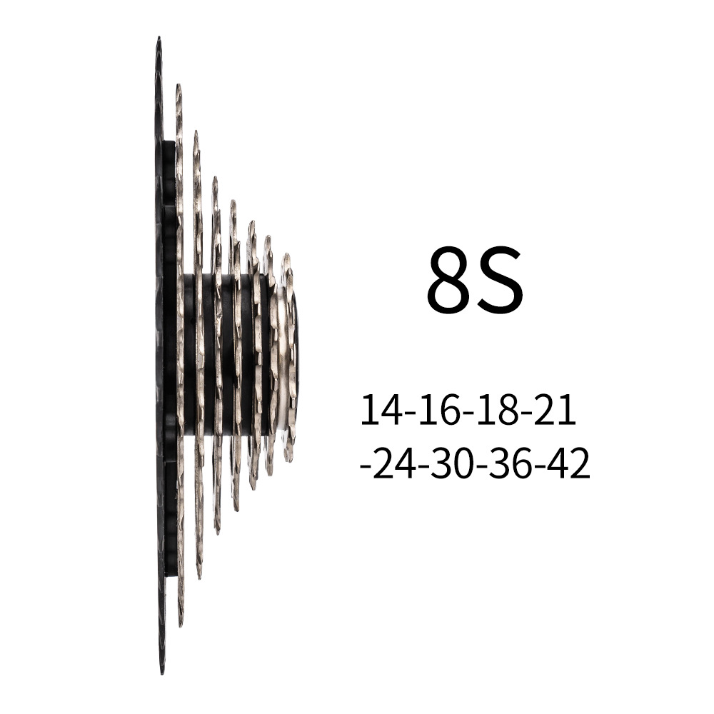 ZTTO bicicleta eléctrica ciclomotor volante de 8 velocidades 14-42T volante de dientes grandes volante de tarjeta Ebike