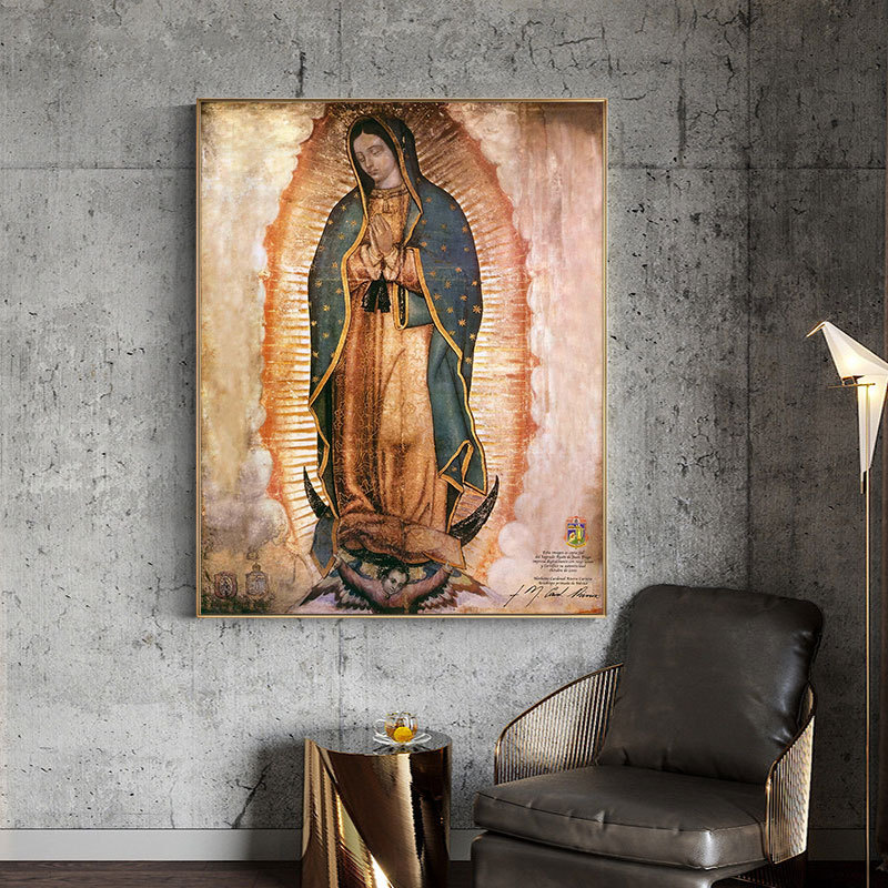 Europa y los Estados Unidos retro mujer Buda lienzo bolsa lienzo mural cartel de arte de la pared sala de estar pintura decorativa moderna