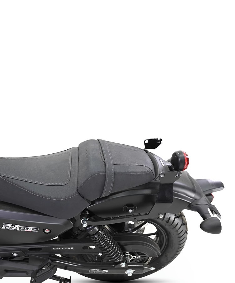 Muscle car Wolf suitable for saikelon RA250 backrest modification tail shelf tail rear tail frame curved bow back-to-back