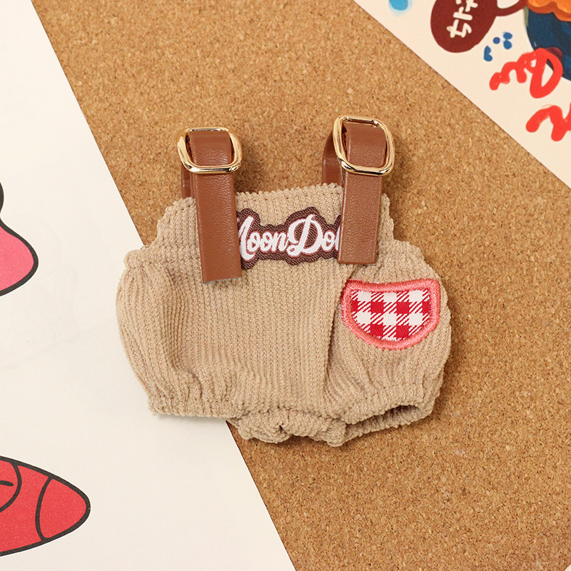 ベビー服のみ】ぬいぐるみ ラブブ ベビー服 17cm コットンドール グリーン 子供用 サスペンダー フィッシャーマンハット アクセサリー|undefined