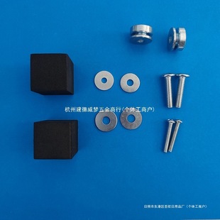 電視機掛架配件背面固定金屬鐵掛扣掛輪018019型配件螺絲包海綿墊