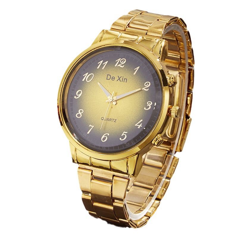 Estilo coreano de la moda clásico puntero de marcación grande superficie digital reloj de cuarzo de negocios casual de los hombres elegante reloj de moda