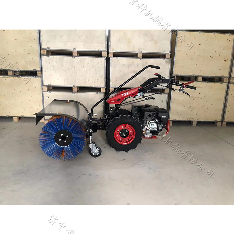 手推式汽油扫雪机1.1M宽全齿轮路面清雪机三合一路面抛雪机扬雪机