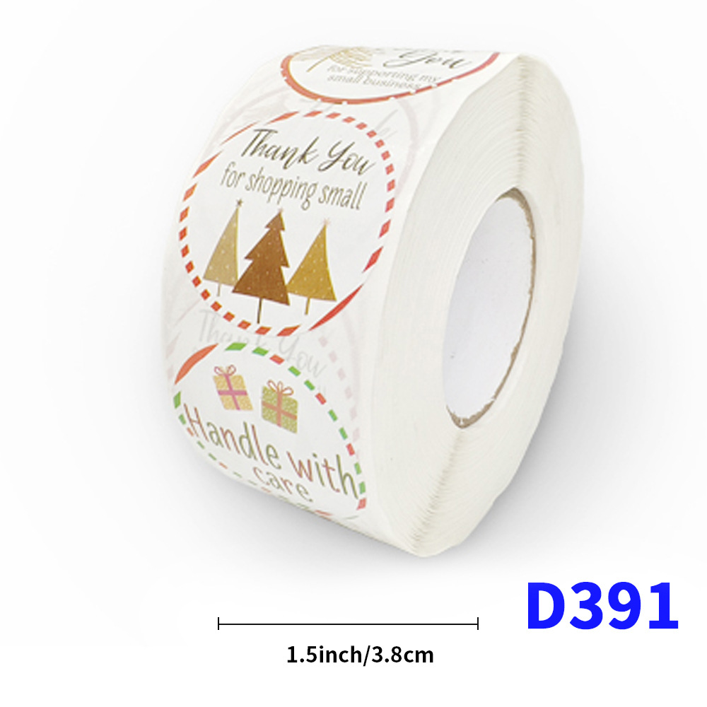 D391;3.8cm/1.5inch*500 스티커
