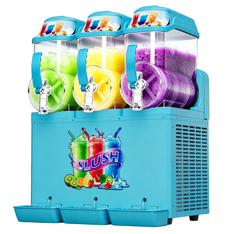 Máquina de Granizados Comercial de un Cilindro, Dos Cilindros, Tres Cilindros, Máquina para Derretir Nieve, Máquina de Smoothies, Máquina de Jugos, Máquina de Bebidas Frías, Máquina de Granizados image 15
